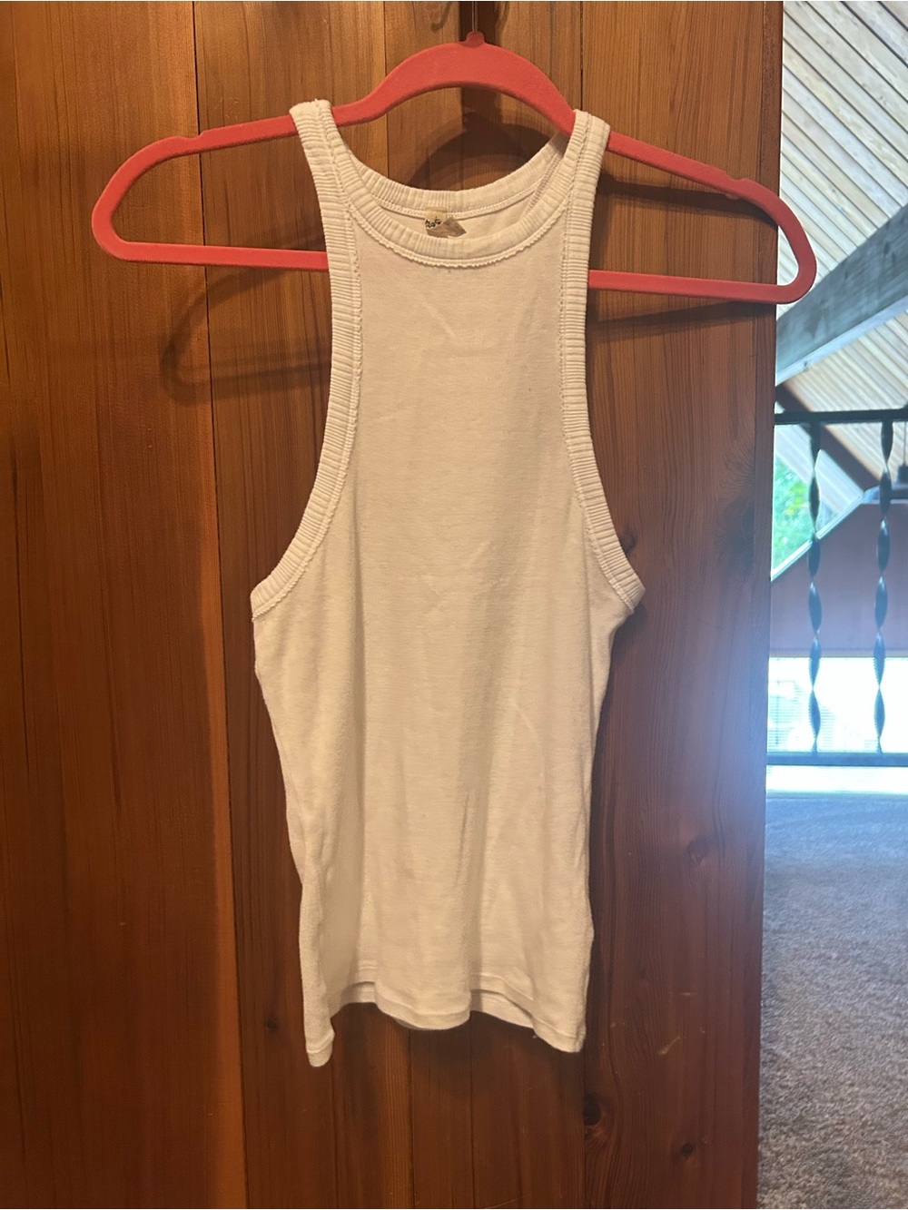 Free People white halter racerback top
